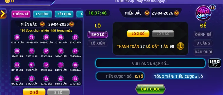Đầu Tư Lô Đề 1 Ăn 900 Tại RikVip Giải Pháp Số Học Đỉnh Cao Năm 2026