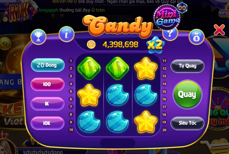 Minigame Candy Tại RikVip Và Bí Quyết Nổ Hũ Liên Hoàn 2026