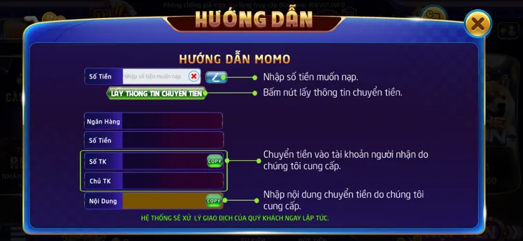 Nạp tiền qua ví điện tử siêu nhanh! Hỗ trợ Momo, ZaloPay, Viettel Money... Tiền vào tài khoản chỉ sau 10-30 giây