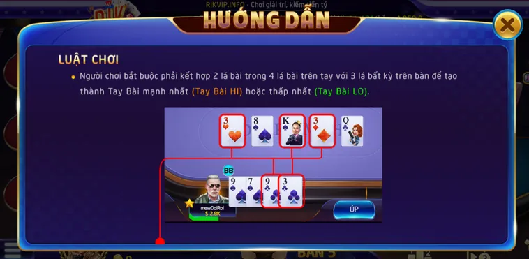 Khám Phá Biến Thể Omaha Poker 6 Tại RikVip Đầy Kịch Tính