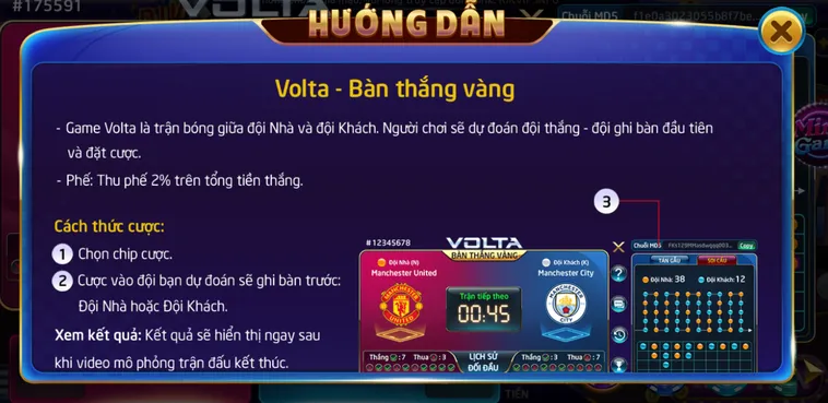 Chinh Phục Minigame Volta Bàn Thắng Vàng Tại RikVip Đỉnh Cao Thể Thao Giải Trí